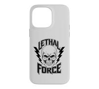 Lethal Force Skull Design - Bold Lightning Bolt Gothic Case for iPhone 14 Pro Max