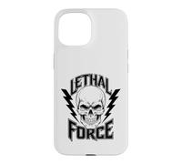 Lethal Force Skull Design - Bold Lightning Bolt Gothic Case for iPhone 15