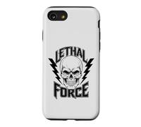 Lethal Force Skull Design - Bold Lightning Bolt Gothic Case for iPhone SE (2020) / 7/8
