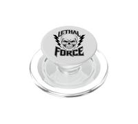 Lethal Force Skull Design - Bold Lightning Bolt Gothic PopSockets PopGrip for MagSafe
