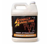Lethally Addicting Deer Mineral & Attractant - 12lb 1-Year Supply Jug - Trophy Whitetail Attractor for Trail Cameras, Hunting Sites & Mineral Licks | USA Made (Sweet Acorn Flavored Deer Attractant)