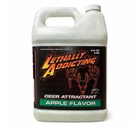 Lethally Addicting Deer Mineral & Attractant - 12lb 1-Year Supply Jug - Trophy Whitetail Attractor for Trail Cameras, Hunting Sites & Mineral Licks | USA Made (Apple Flavored Deer Attractant)