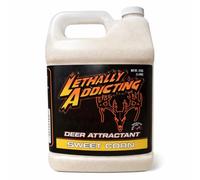 Lethally Addicting Deer Mineral & Attractant - 12lb 1-Year Supply Jug - Trophy Whitetail Attractor for Trail Cameras, Hunting Sites & Mineral Licks | USA Made (Sweet Corn Flavored Deer Attractant)