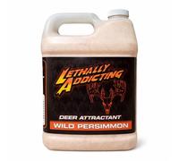 Lethally Addicting Deer Mineral & Attractant - 12lb 1-Year Supply Jug - Trophy Whitetail Attractor for Trail Cameras, Hunting Sites & Mineral Licks | USA Made (Wild Persimmon Flavored Deer Attractant)