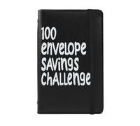Lethra 100-Day Envelope Savings Challenge Booklet-an Easy & Fun Savings Challenge Journal Book to Help You Save $5,050 Reusable Cash Binder for School,Home,and Office Use(100 Pages Black)