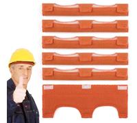 Lethra 6Pcs Hard Hat Sweatband, Breathable Comforter Cotton Hard Hats Liner with Self Adhesive, Washable Soft Safety Hardhat Sweat Bands for Plumbing Electrical Work Welding Firefighting Factory