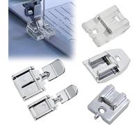 Lethra 6Pcs Zipper Foot, Sewing Machine Feet Set Includes Walking Foot Invisible Zipper Foot Sewing Machine Spare Parts, Compatible with Brother, Singer, Janome and Other Low Shank Machines