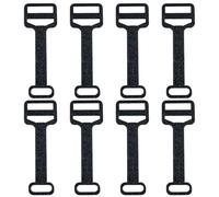 Lethra 8PCS Dual Hole Caravan Window Stays, Black Adjustable Window Restrictor Compatible with Polyplastic Windows for Camper, Secure Ventilation Control to Improve Air Circulation