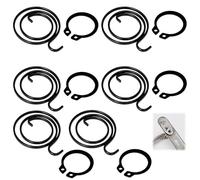 Lethra Door Handle Spring 6PCS, 2.5 Turn Circlips 2mm Thick, Door Handle Replacement Easy Installation Maintenance Professionals for Springs Replacement DIY Fix Kit Repaired Door Lock Internal