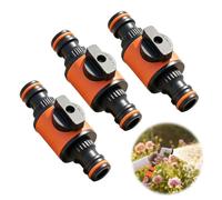 Lethra Garden Connectors Quick Connect 3PCS, Quick Release Garden Hose Connector in-line Shut-Off Connector Hose Connectors Compatible with Hozelock Aquastop Tap Fittings Sprayer Nozzle