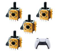 Lethra Hall Effect Joystick for PS5 Controller 4PCS, Anti Stick Drift 3D Analog Sensor module Joystick Compatible with Play Station 5 PS5 Sensor Module Caps and Joysticks Repair Tools Kit