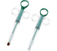 Lethra Pet Pill Plunger Popper Cat 2PCS, Reusable Syringe Soft Tip Silicone Pill Dispenser Medicine Feeder Assist, Easy medication Administration to Cats and Dogs Feeding Accessories