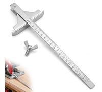Lethra Replacement Circular Saw Guide Rail, Metal Alignment Rail with 11mm Guide Bar and Precision Scale, Replacement Cutting Guide Compatible with Dewalt DC390K DW936 DC310 DC300 for Woodworking DIY