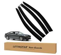 LETINGFAR Window Visors Rain Guards for Mazda 6 2014 2015 2016 2017 2018 2019 2020 2021 Accessories, Wind Deflectors Vent Shades for Mazda 6