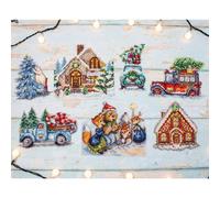 Letistitch counted cross stitch kit "Christmas Ornaments kit nr.3 Set of pcs. "