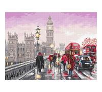 Letistitch Counted Cross Stitch kit Westminster Bridge, 32x23cm, DIY