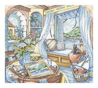 Letistitch Counted Cross Stitch Kit Window Court 33 x 29 cm