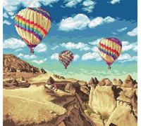 Letistitch Cross Stitch Kit - Balloons over Grand Canyon Leti 961