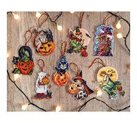 Letistitch Cross Stitch Kit Halloween Counted Kit 11 x 9 cm