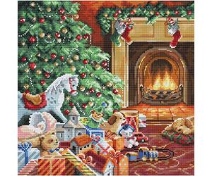 Letistitch Cross Stitch Set Cosy Christmas Counted Pattern 27 x 27 cm