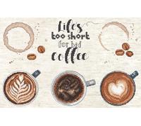 Letistitch L8097 Life’s Too Short for a Bad Coffee