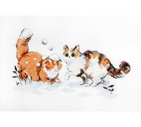 Letistitch L8813 Winter Kitties/Chatons d'hiver