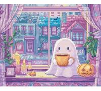 Letistitch L9962 Pumpkin Latte Nights Counted Cross Stitch Kit