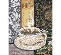 Letistitch Lion Coffee C Counted Cross Stitch Kit 22x18cm