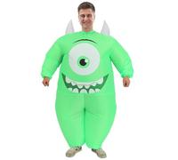 LETKIM Inflatable Costume for Adults Halloween 4.9FT-5.9FT OneSize Holiday Christmas Party Thanksgiving Day, Inflatable Mike Wazowski Costume, Medium