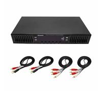 LeTkingok 220V HiFi Digital HD Stereo Preamplifier Equalizer Built-in USB Bluetooth Home Stage Equalizer Dual 10 Segments EQ-898 (Black)