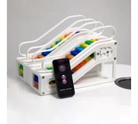 LeTkingok Electric Up & Down Double Escalator Model with LED Rainbow Effect, Remote Control