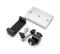 LeTkingok Stop Motion Animation Phone Mount, 20cm Stainless Steel Universal Tripod Stand with Non-Slip Base 360° Adjustable Flexible Arm