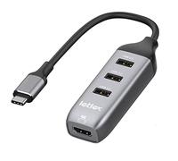 LETLEX Adapter 4K@30Hz 5Gbps High-Speed Type C to HDMI Adapter Aluminum Casing USB C to HDMI Cord USB C to HDMI Adapter with Universal Compatibility for Win XP/Vista/7/8/Mac OS,iOS,Linux