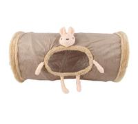 leto Cat Tunnel For Large Cats - Soft Plush Tunnel, Pet Reference Nidos | Spacious Cat Sleep Bed, Folding Covered Tube With Pe Padded Lining