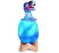 LETOUR Dinosaur Night Light, 3D Lamp Color Changing Lamp, T-rex Bedroom Accessories Light Touch & Remote Control 16 Colors RGB Dinosaur Toy Festival Gifts for Kids
