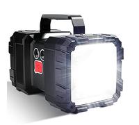 LETOUR Torch Rechargeable 10000mAh 10000LM LED Super Bright Multifunction Flashlight 7 Modes Camping Torch Large Light Powerful USB Power Bank for Outage,Outdoor