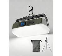 Letour USB Rechargeable Camping Lantern, 4000mAh LED Work Light with Tripod Stand & Magnet, 3 Colors 10~100% Brightness, Portable with Hook for Tent, Emergency, Hiking, Blackout (with Bag)