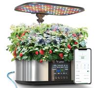 LETPOT LPH-Max 21 Pods Hydroponics Growing System, Stainless Steel, Automatic Irrigation, Smart, App Controlled, Dual Planting Modes, Adjustable Light