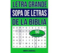 Letra Grande Sopa de Letras de la Biblia 50 Rompecabezas: Con Soluciones Completas