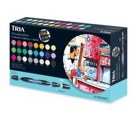 Letraset Tria Marker Set (24 colours + Wallet) - Visualisation