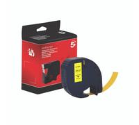 Letratag Plast Tape 12MMX4M Ylw