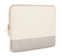 LETREEN 13 13.3 inch Laptop Sleeve Case for MacBook Air MacBook Pro 13 14 inch, Waterproof Laptop Sleeve Notebook Cover for 13" - 14" Laptops HP ThinkPad Dell Lenovo Asus Acer Microsoft Surface, Beige