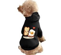 Let's All Go And Have Breakfast Dog Hoodie Shirts Pet Clothes for Small Puppy Cat Costume L