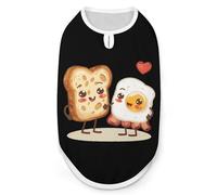 Let's All Go And Have Breakfast Dog Shirt Sleeveless Pet Clothes Summer T-Shirts Tank Top for Small Puppy Cat