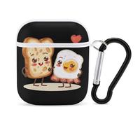 Let's All Go And Have Breakfast PC Headphone Case for AirPods 1 And 2 Earphone Cover Earbuds Accessories with Keychain