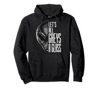 Let's All Greys A Glass Funny Alien Pun UFO Pullover Hoodie