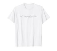 Let's Assume I'm Right It Will Save Time Sarcastic Funny Value Graphic T-Shirt, Men, White, L