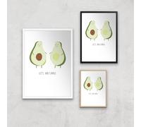Let's Avo-Cuddle Art Print - A3 - Wood Frame
