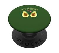 Let's Avocuddle Cute Avocado couple Funny Valentines Day PopSockets Adhesive PopGrip