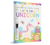 Let's Be a Unicorn - Reusable Wipe and Clean Activity Book: With 15 Wipe and Clean Sheets